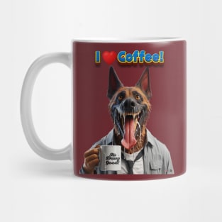 Belgian Malinois Coffee Dog by focusln Mug